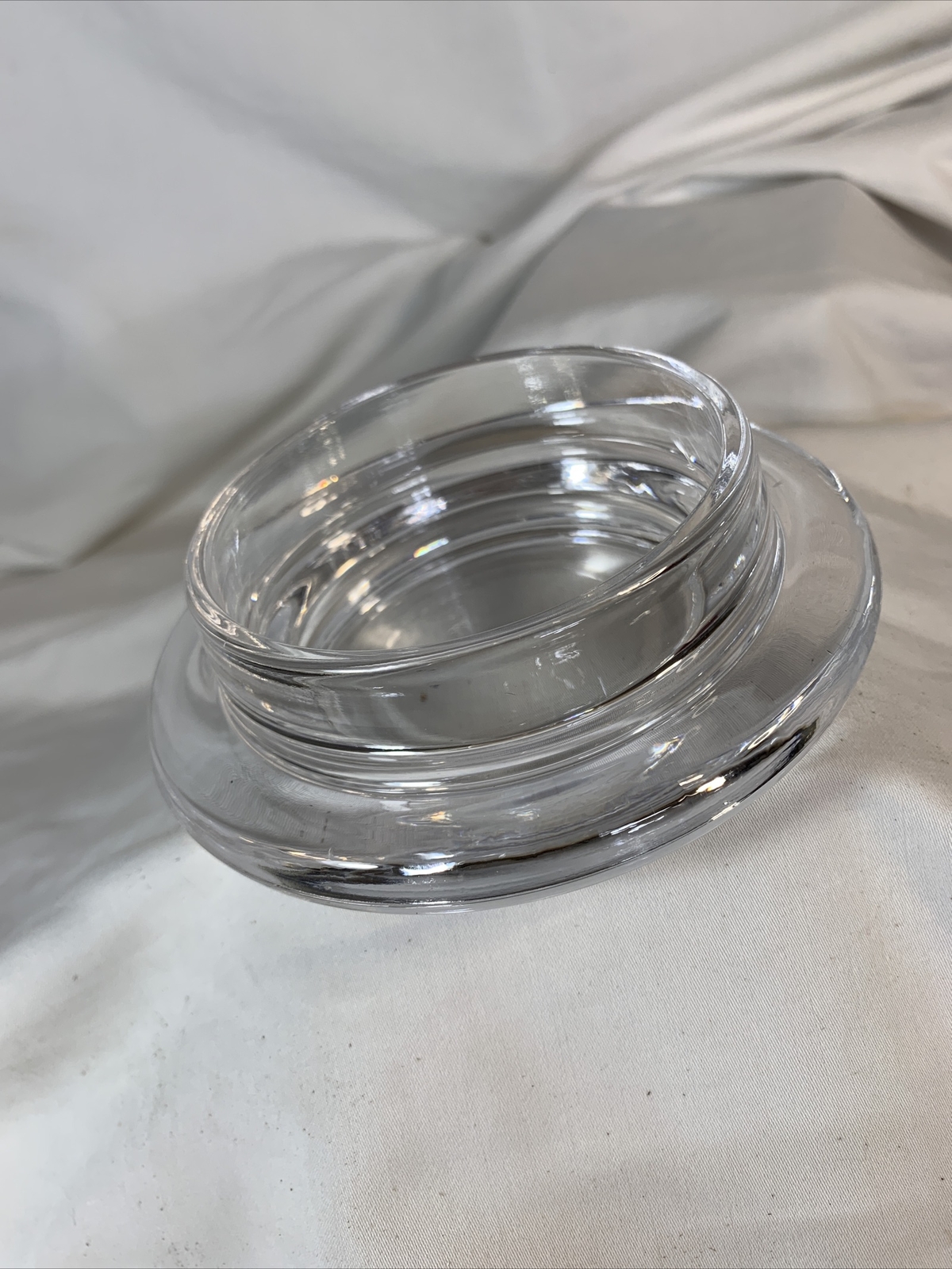 Clear ~ Round Covered Dish 3.5" Tall ~ CH-8950