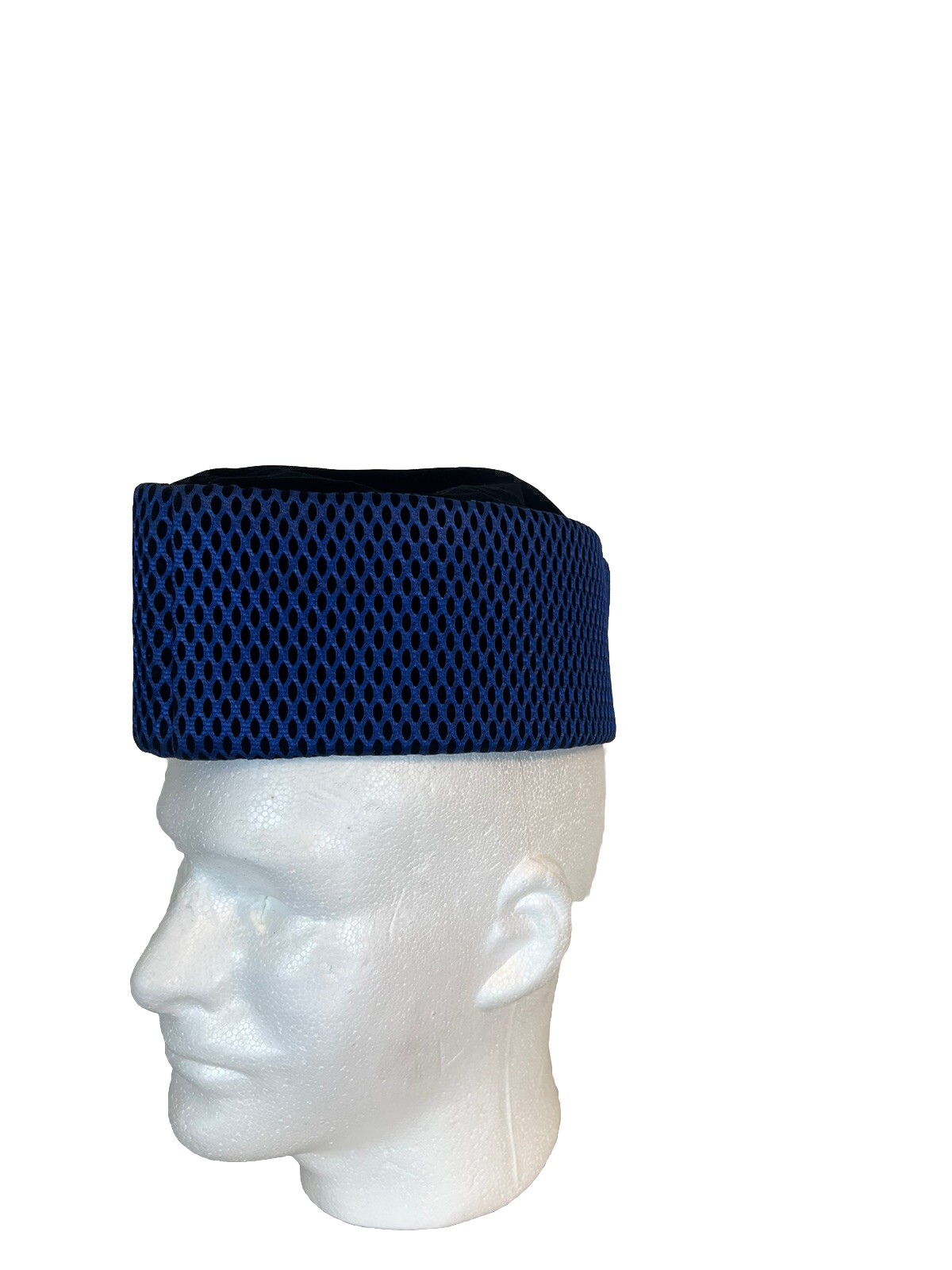 Men's Blue Handmade African Traditional Chieftaincy Hats. One Size