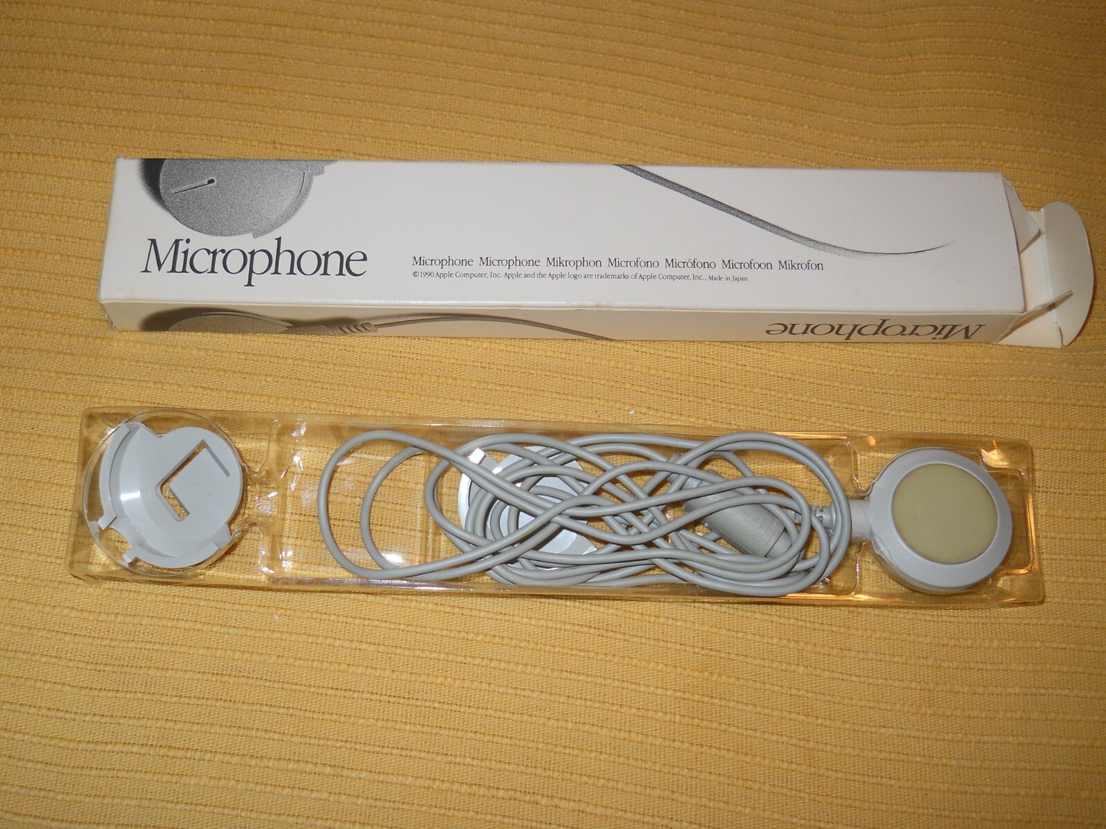 NEW ~ Vintage 1990 Apple Mac Computer Mic Microphone -  _