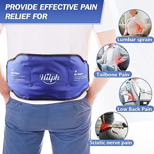Back Pain Cold Reusable Ice Pack Belt Therapy for Lower Lumbar Sciatic Nerve