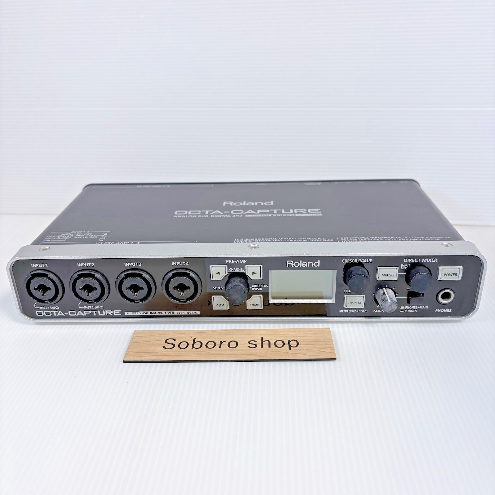 Roland Octa-Capture UA-1010 USB Audio Interface Tested Working Used