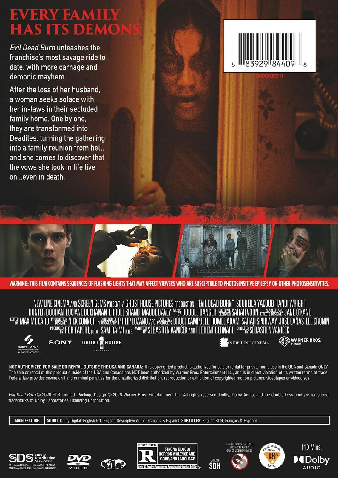 Evil Dead Burn DVD NEW