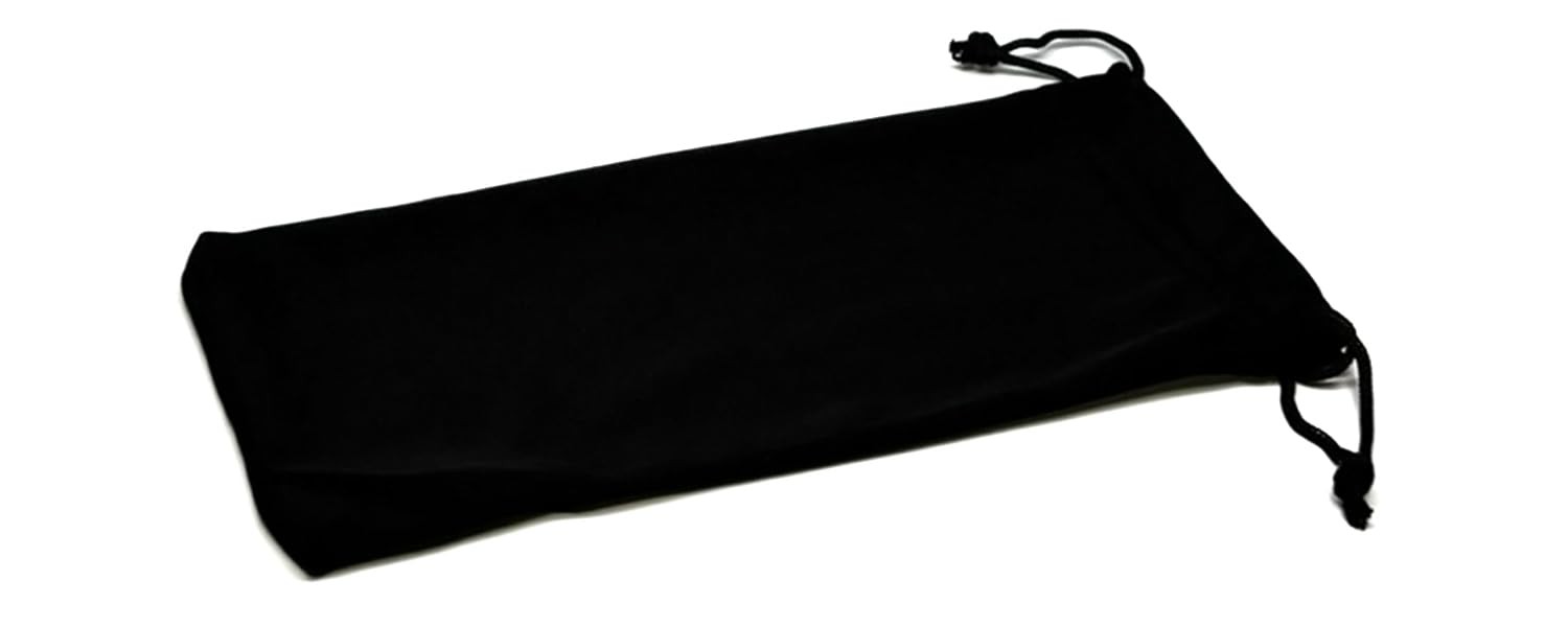 Calabria Black Microfiber Cleaning Eyeglasses Storage Pouch Sunglass Bag Holder