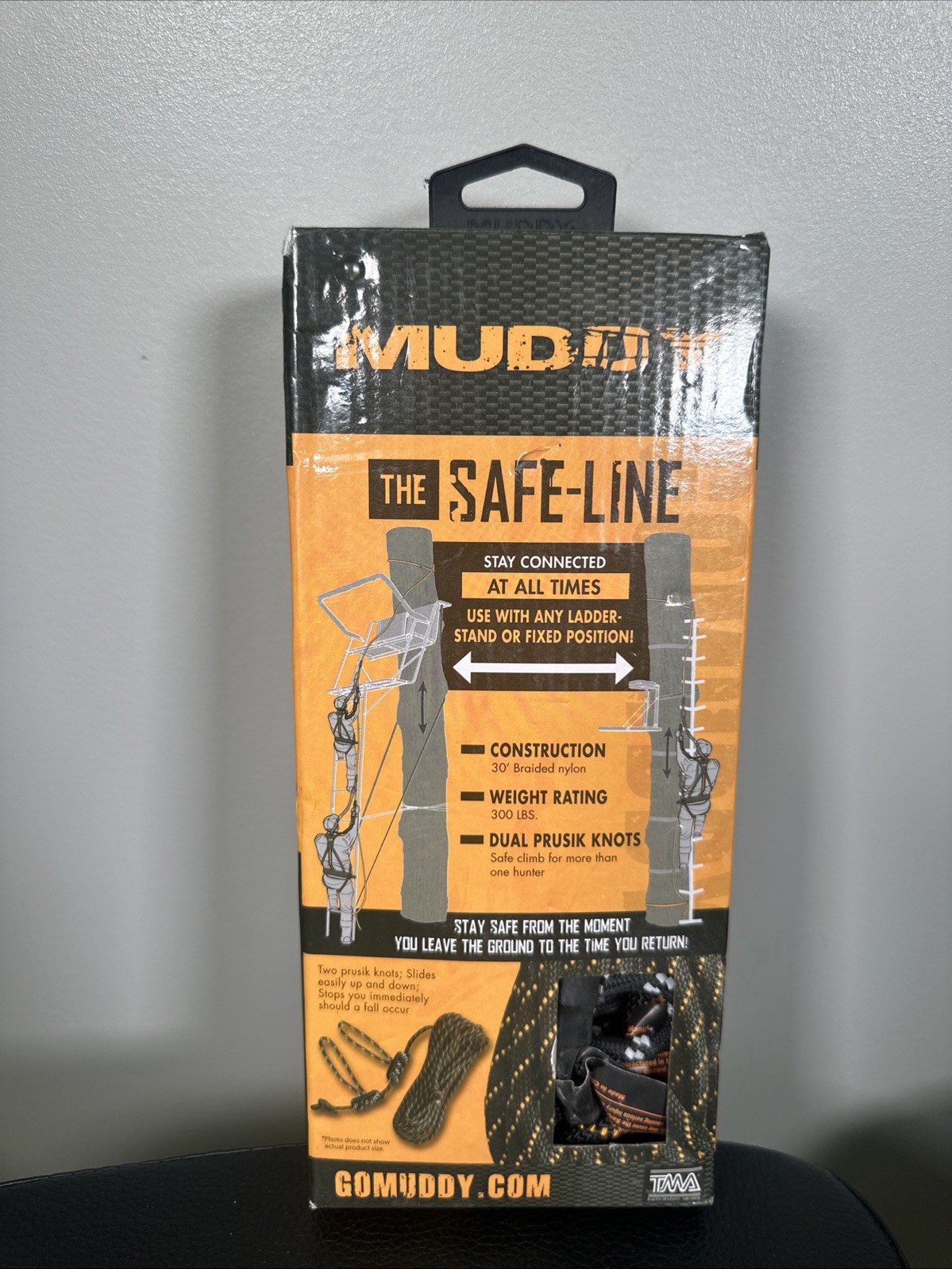 Muddy Safe-Line 30' Reflective Rope, MUD-MSA500
