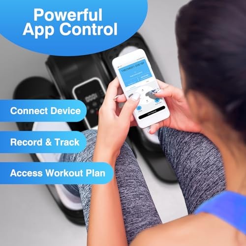 BLACK - UMITEC UNDER DESK ELLIPTICAL MACHINE APP QUIET ELECTRIC
