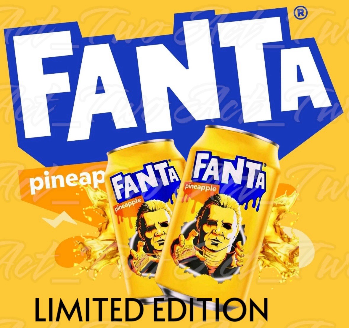 Fanta COLLECTORS Halloween II (2 Full Cans) Mike Myers Horror EXPIRED MAY 2026