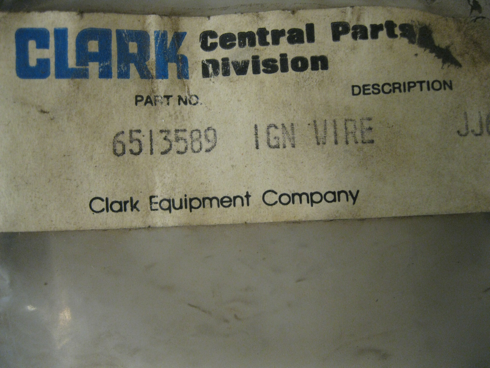 Clark 6513589 Ignition Wire