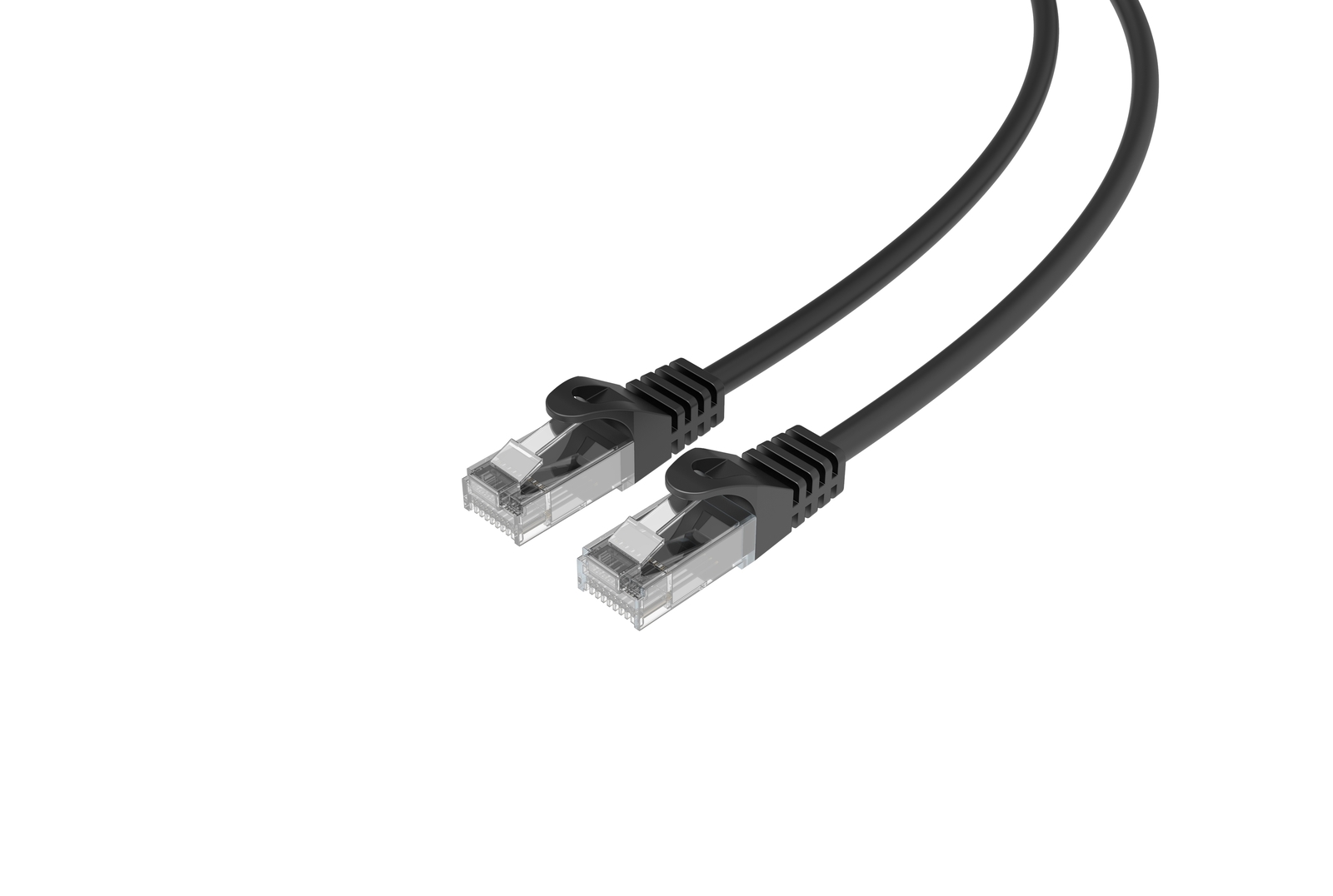 CAT6 Slim Ethernet Patch Cable Black 26 AWG 15FT 50 PACK