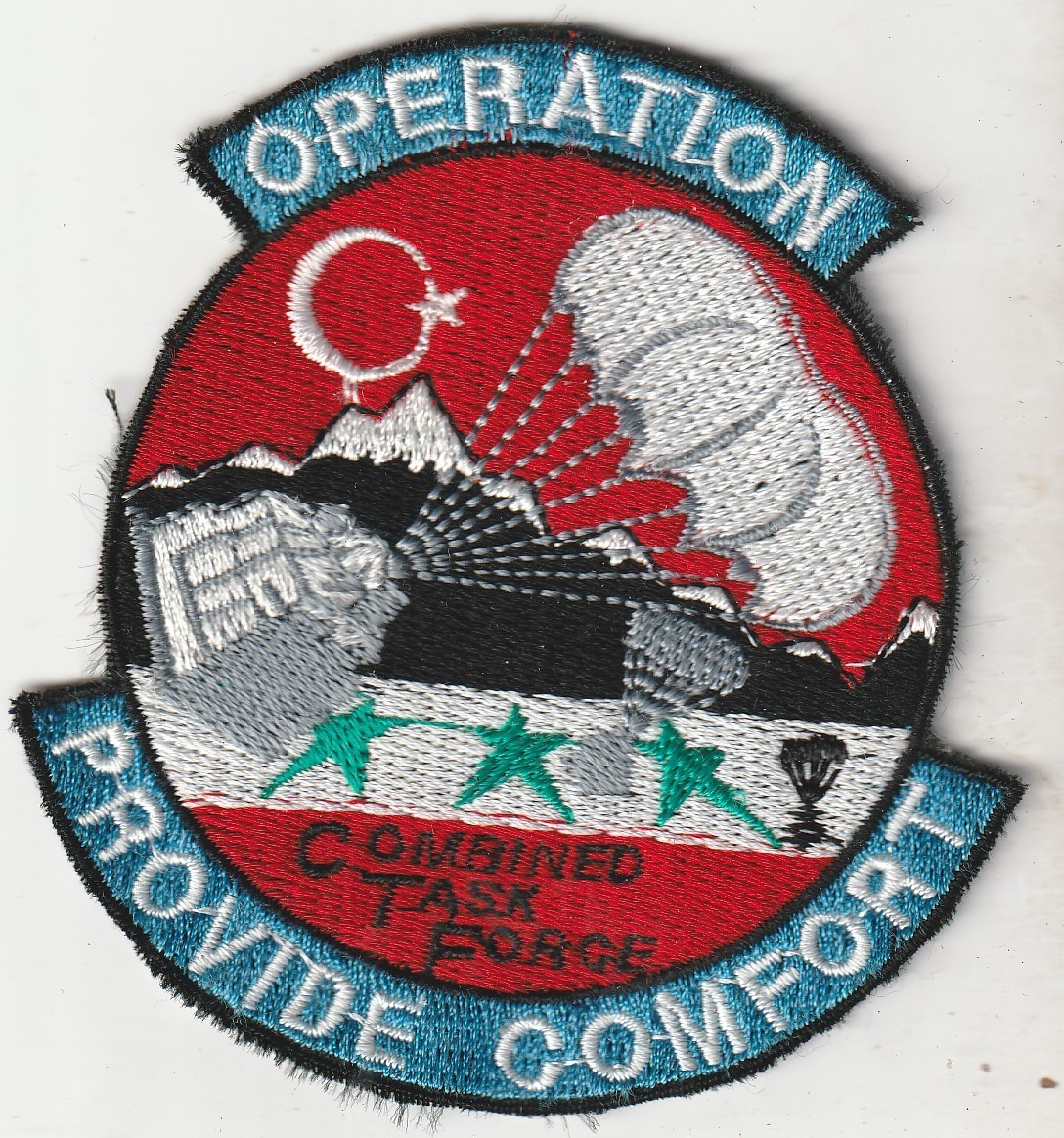 USAF air Force Combined Task Force PROVIDE COMFORT Incirlik AB Turkey patch