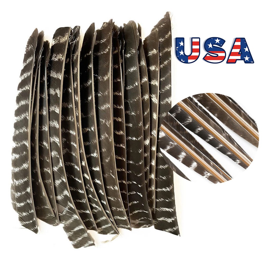 50X Arrow Feathers Archery Fletches LH/RH Wings Fletching Shooting DIY Hunting