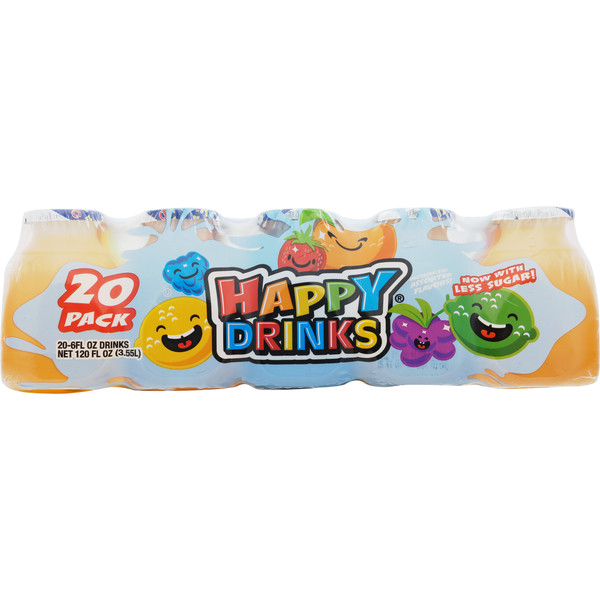 Happy Drinks Drinks, Assorted Flavors, 20 x 6 fl oz Free Shipping!!!!!