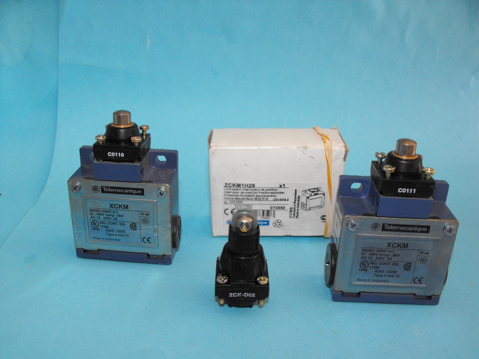 Schneider Electric.TELEMECANIQUE XCKM.Limit switch.ZCKM1+ZCKM1H20.(LOT2PCS)NEW