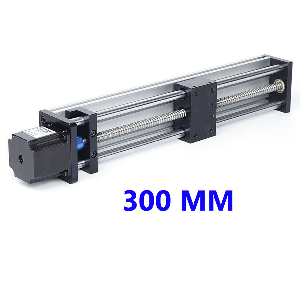 CNC Linear Guide Rail Slide Stage Actuator With Nema 23 Stepper Motor 300mm