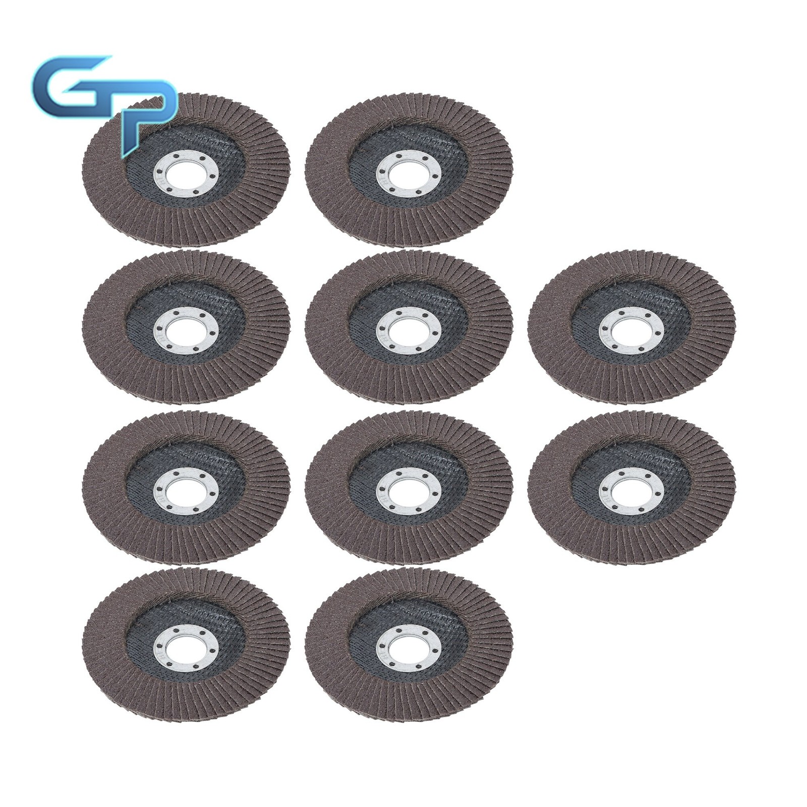 10 Pcs 4.5" X 7/8" Premium Zirconia Flap Disc Sanding Grinding 60 Grit  Grey