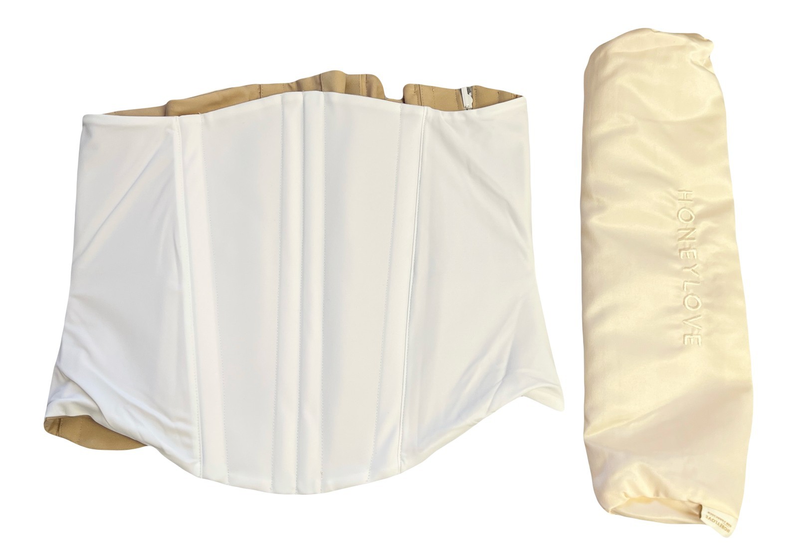 Honeylove Waisthero Waist Cincher Corset Shapewear MEDIUM WHITE NWT WHWC0101