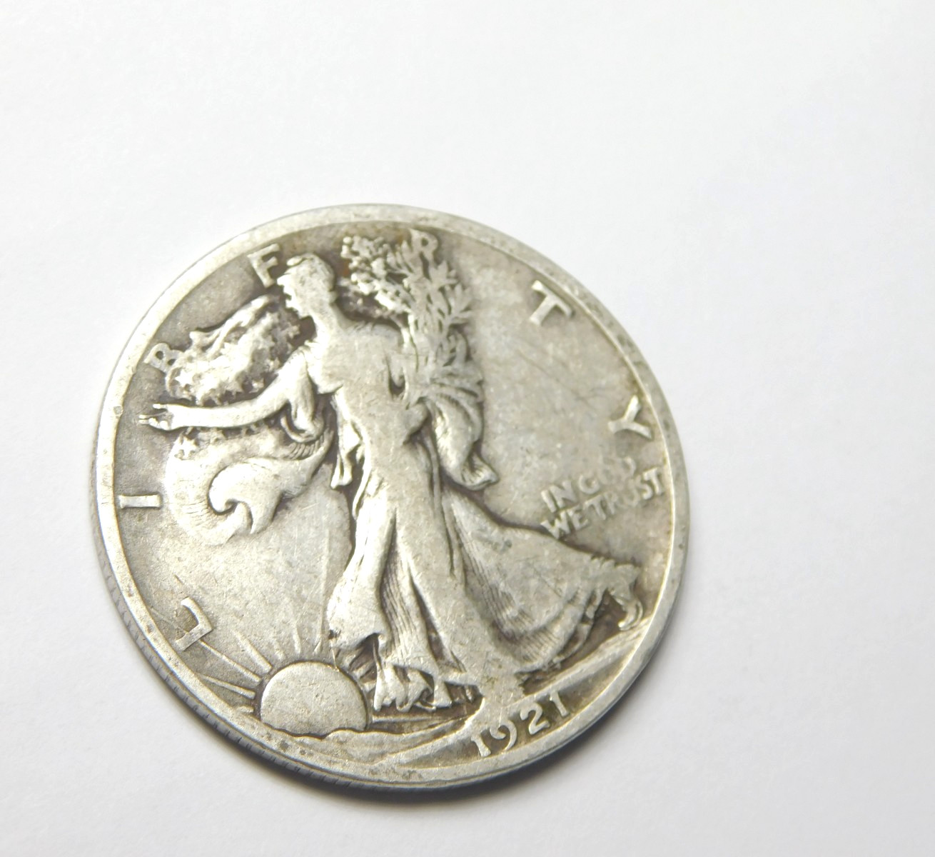 KEY DATE 1921 - S 100% ORIGINAL FINE+ !!!!!! FROM SET - BOLD RIMS !!!!!! ✨
