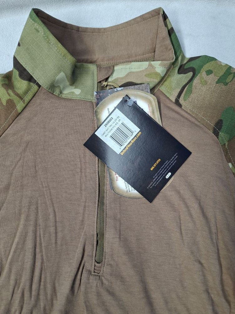 Tru-Spec Multicam 1/4 Zip Short Sleeve Combat Shirt Poly/Cotton Size SR 2508