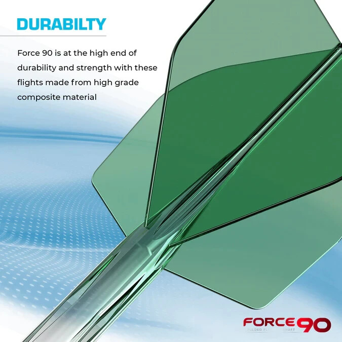 GRADIENT GREEN INTERMEDIATE NO2 MISSION FORCE 90 1 PIECE MOLDED SHAFT & FLIGHT