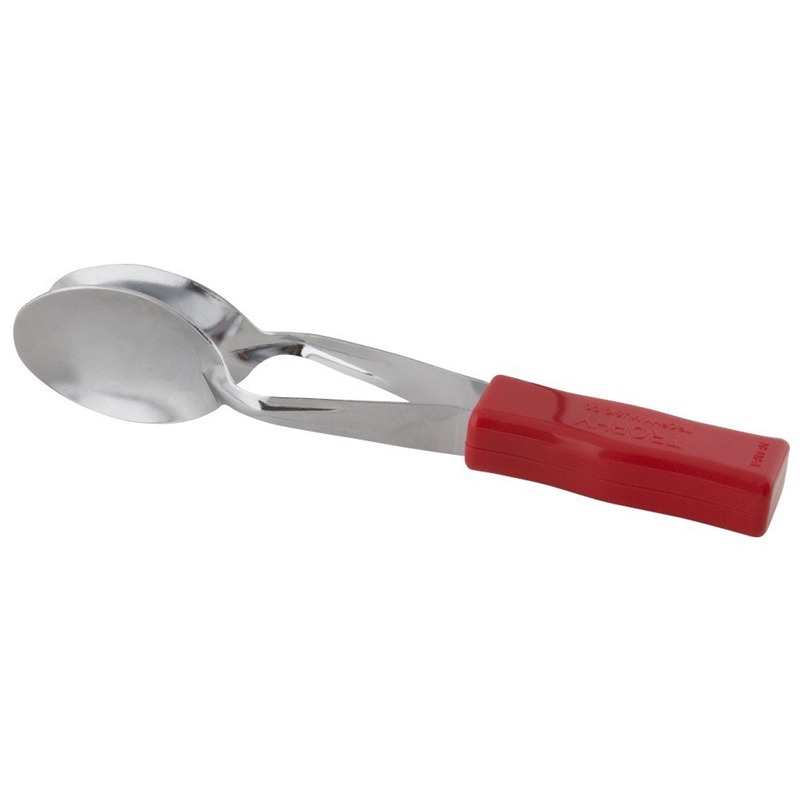 TROPHY #3470 MUSICAL SPOONS w/RED HANDLES - METAL PERCUSSION MUSICAL INSTRUMENT