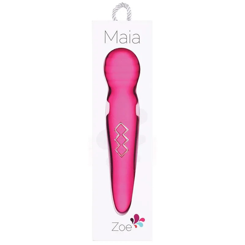 Maia Zoe Twisty Rechargeable Vibrating Wand-Pink