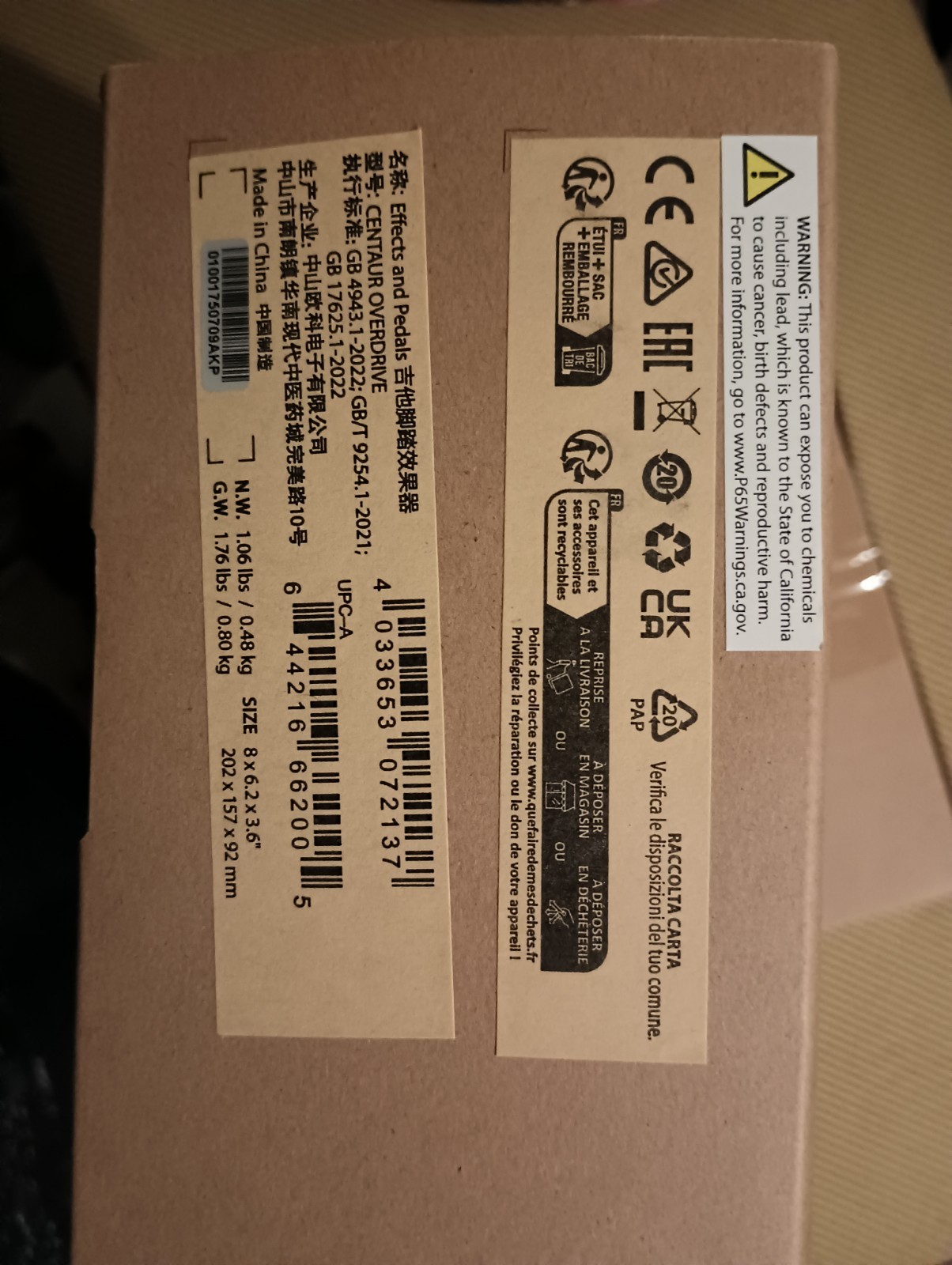 Behringer Centaur Overdrive Pedal X2 - TWO PEDALS!!!