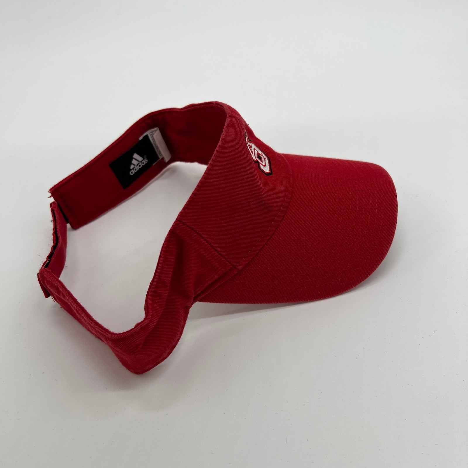 Adidas NC State Wolfpack Visor Red Hat Cap One Size Golf