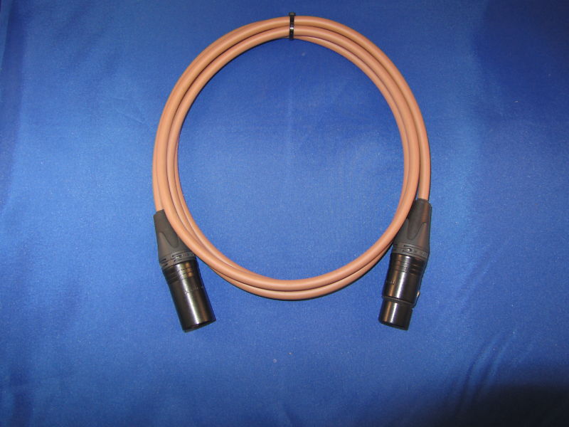 CANARE BROWN QUAD MICROPHONE MIC CABLE NEUTRCK XLR 10Ft