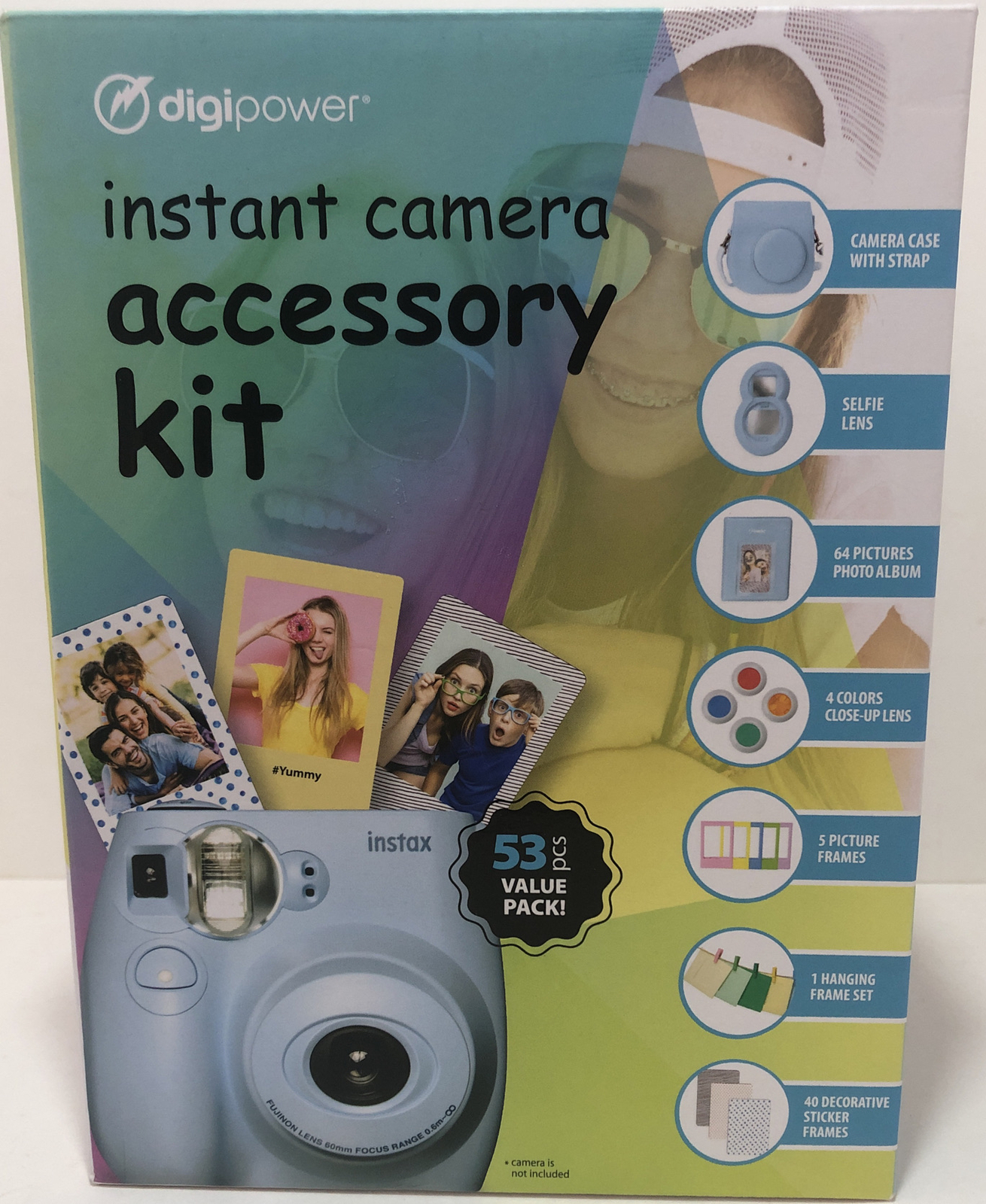 Digipower Instant Camera 53 pcs Accessory Kit Fuji Film Instax