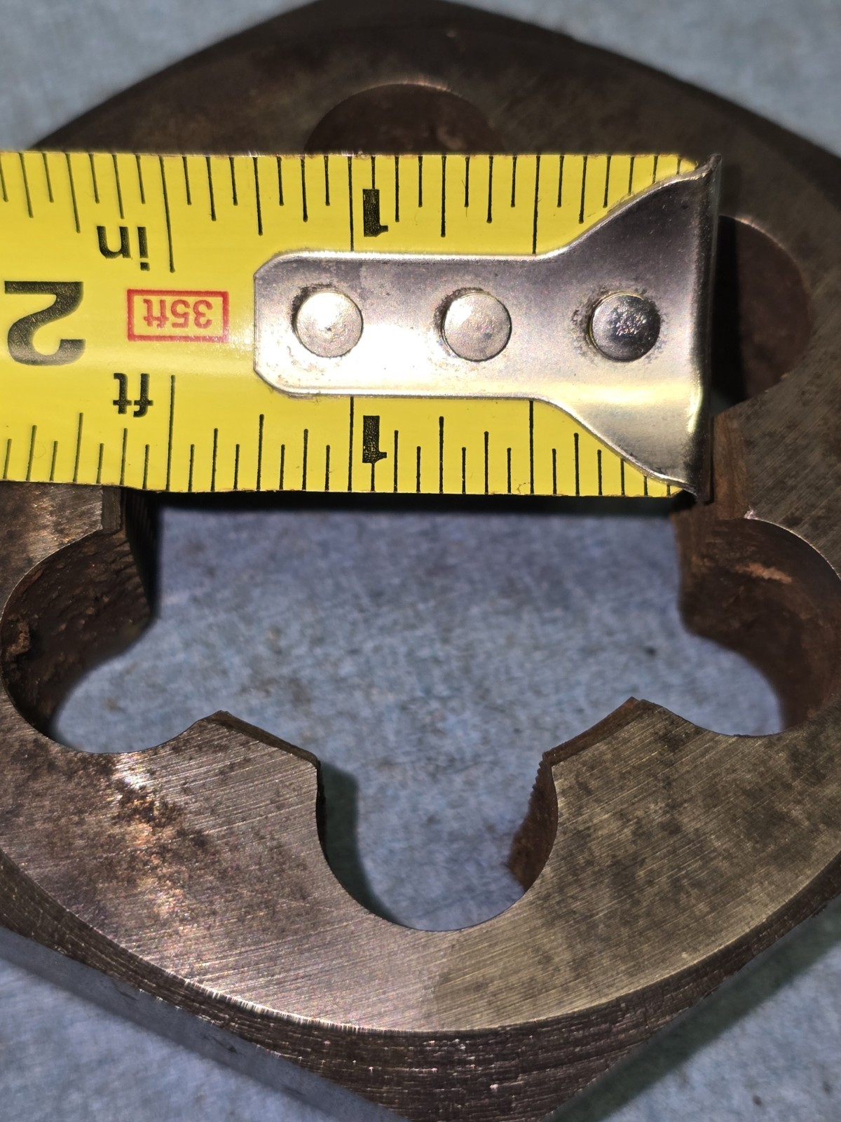 American National Standard Hexagon Rethreading Die 1-3/4" ID J Unified National