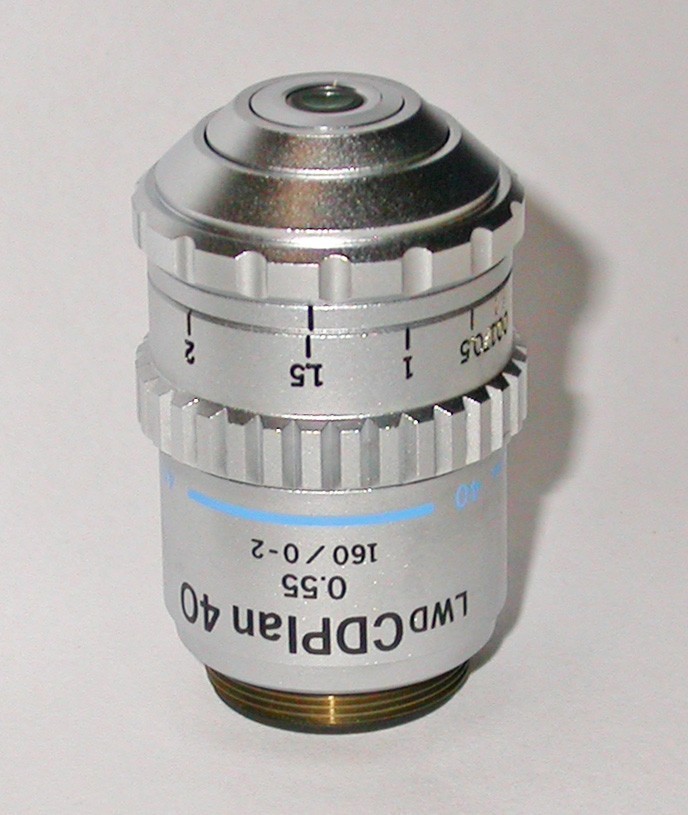 Olympus LWD CDPlan 40x objective with Correction Collar - Long Working Distance