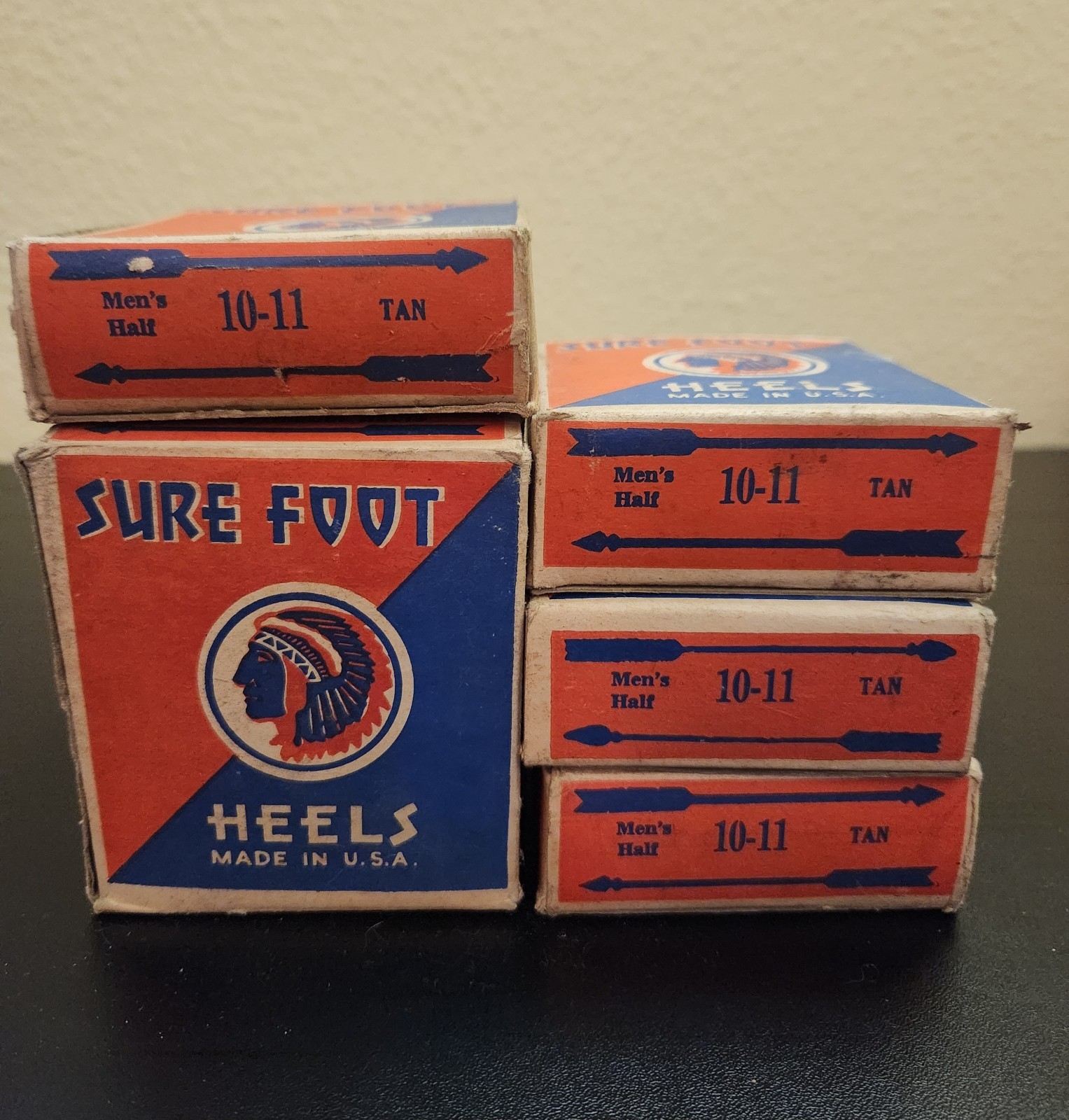 NEW Vintage Sure Foot Rubber Heel Replacements Size 10-11