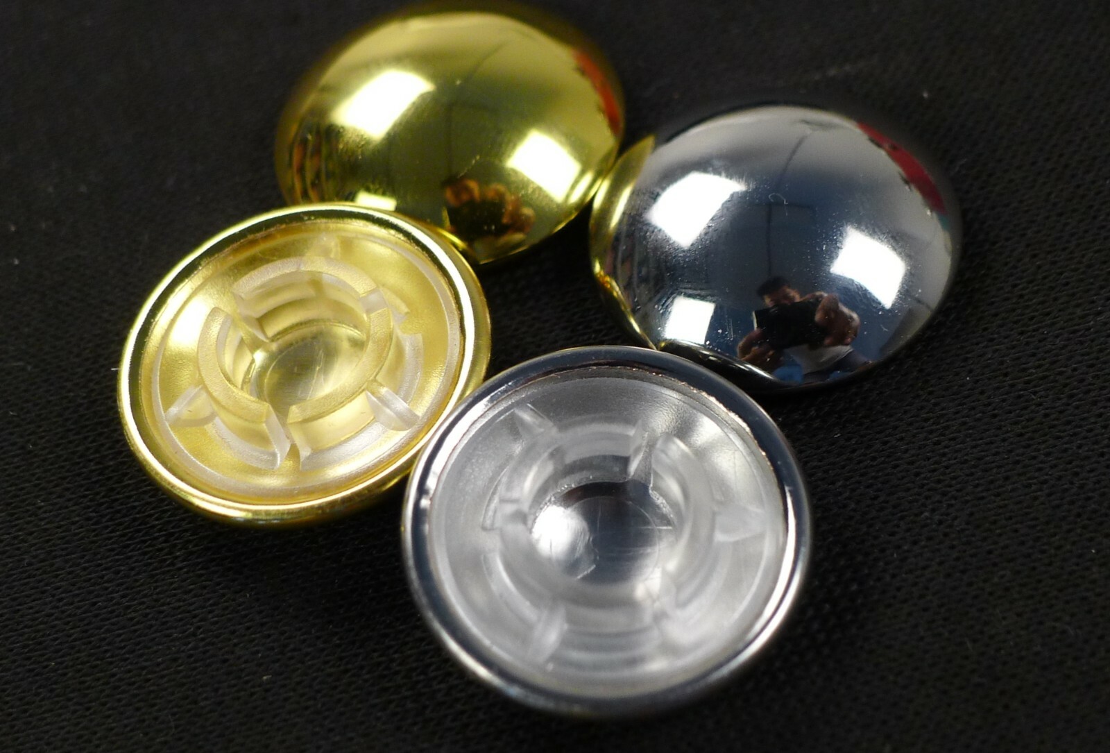 5 Pieces Effector Foot Switch Hat Switch Cap Cover Push-In Chrome Finish