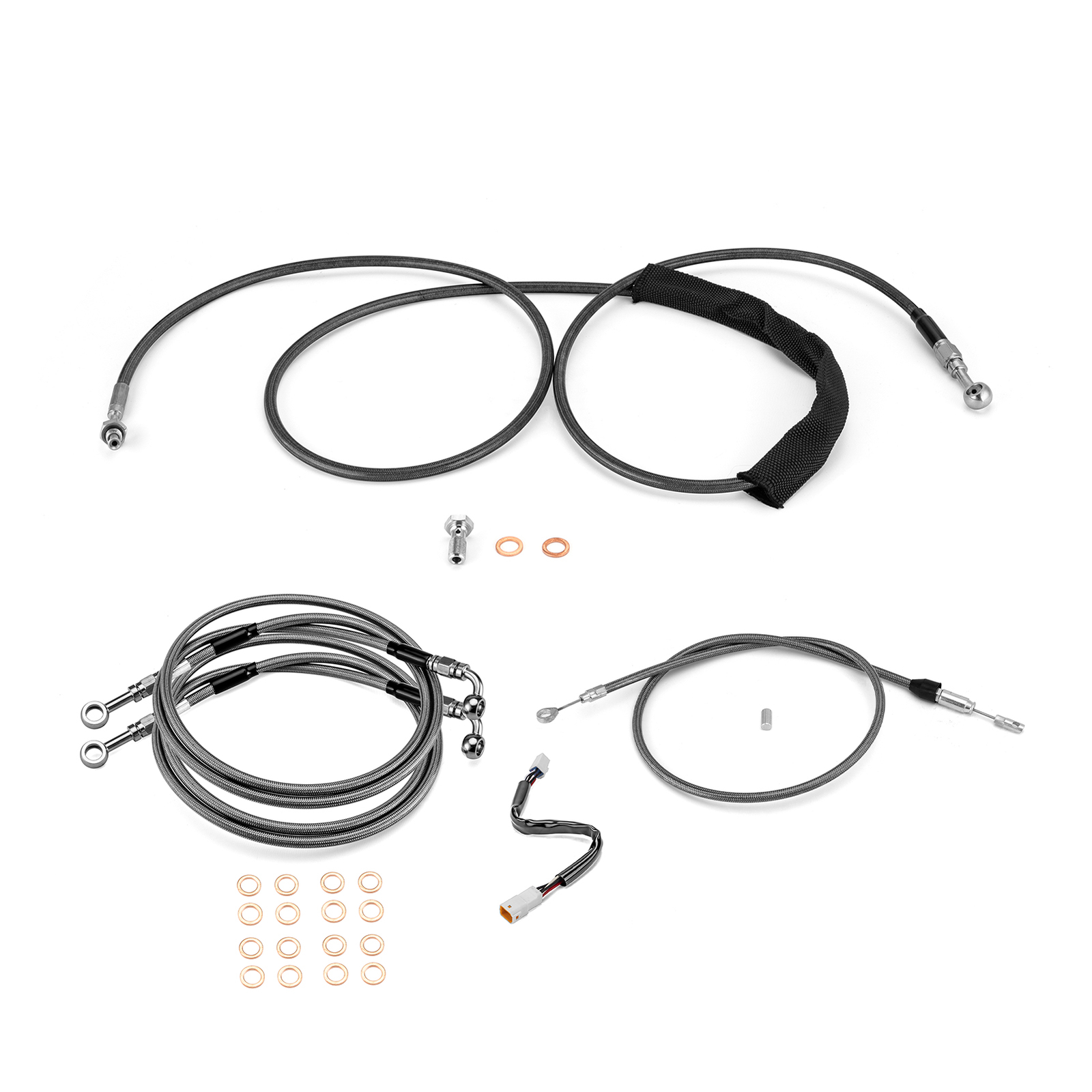 12"-14" Apes Brake Clutch TBW Cable For Harley Road Glide FLTRX 2021-2023 w/ABS