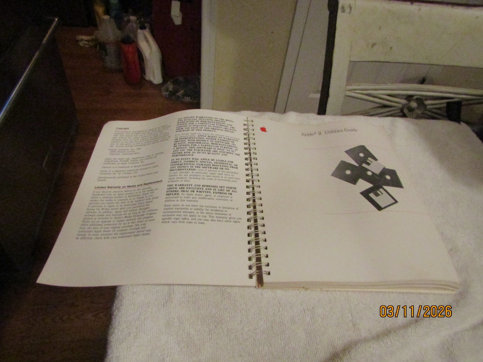 Vintage Apple II Utilities Guide Manual ONLY 1985