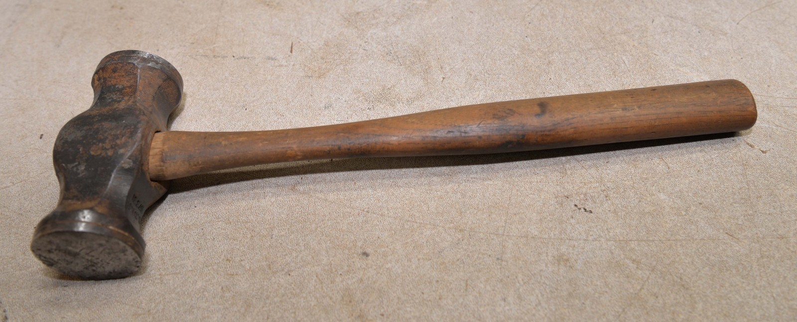 Rare S Darwin blacksmith copper silver smith double face raising hammer tool