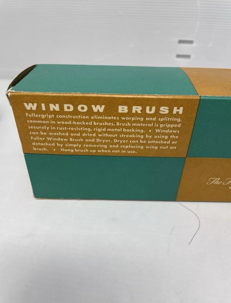 Vintage Fuller Brush Window Brush & Dryer Set 9”