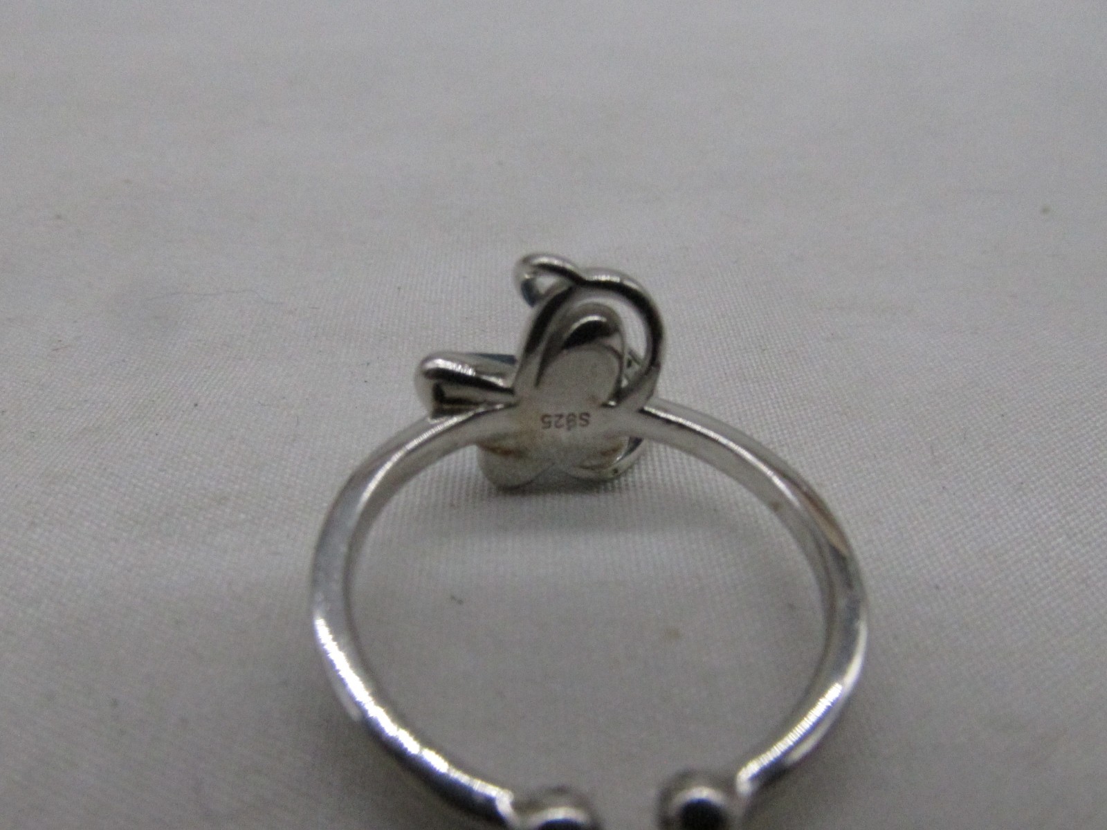 Sterling Silver Butterfly Design Toe Ring Adjustable Sz 6 #786