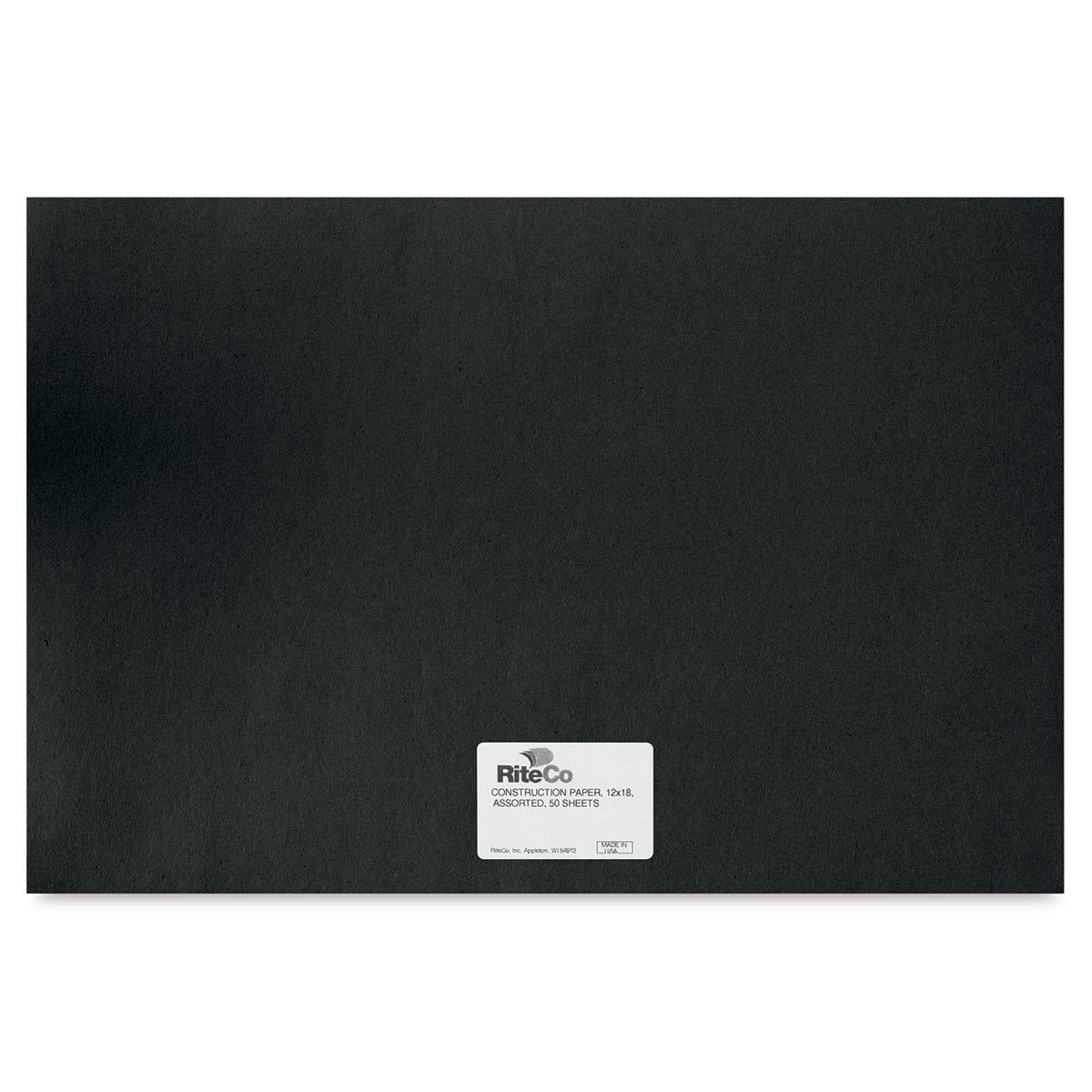 24506 Black Construction Paper 12x18 Inch Art Craft Drawing Classroom Supply