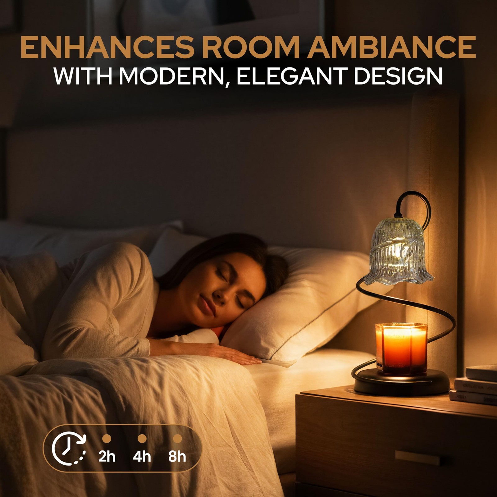 Candle Warmer Lamp with Wireless Remote, Timer & Dimmer, Electric Candle Warm...