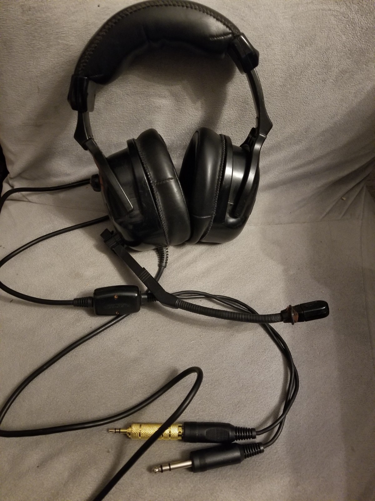 Aviation Headset Eclipse Flightcom Light Use - Working