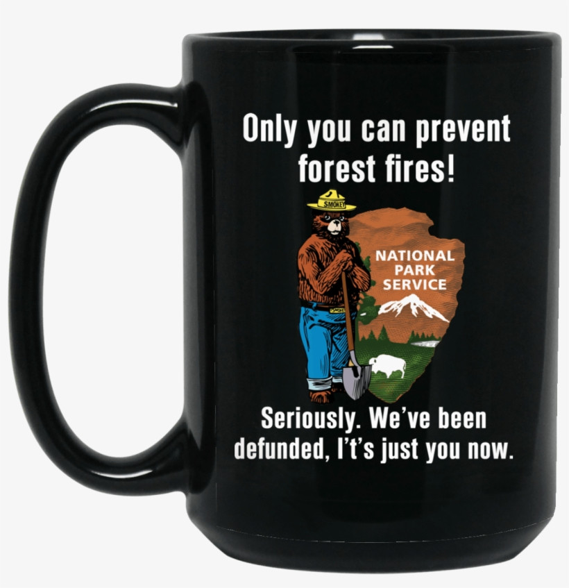 Smokey Bear Prevent Forest Coffee Tea Mug 11OZ Black Mug Men Women Gift