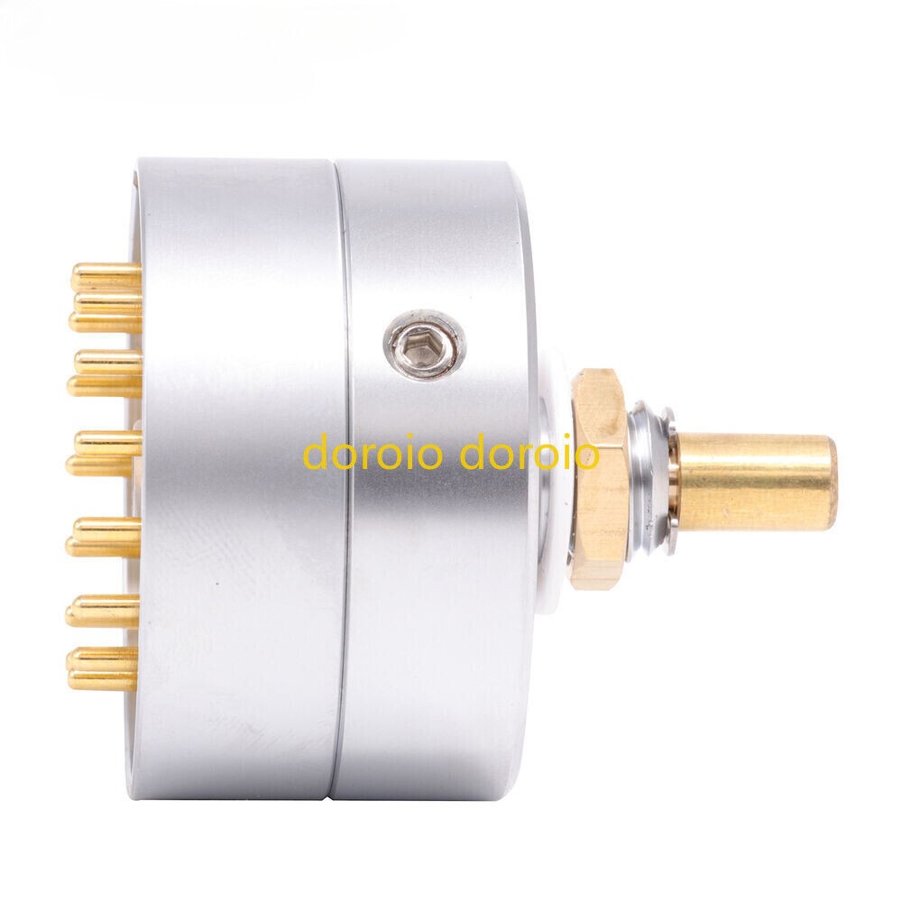 EIZZ 3 Ways 4 Poles Audio Signal Source Selector Rotary Switch 3 Input 1 Output