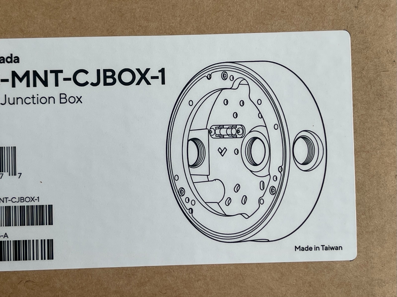 Verkada ACC-MNT-CJBOX-1 Circular Junction Box Security Camera Mount White New