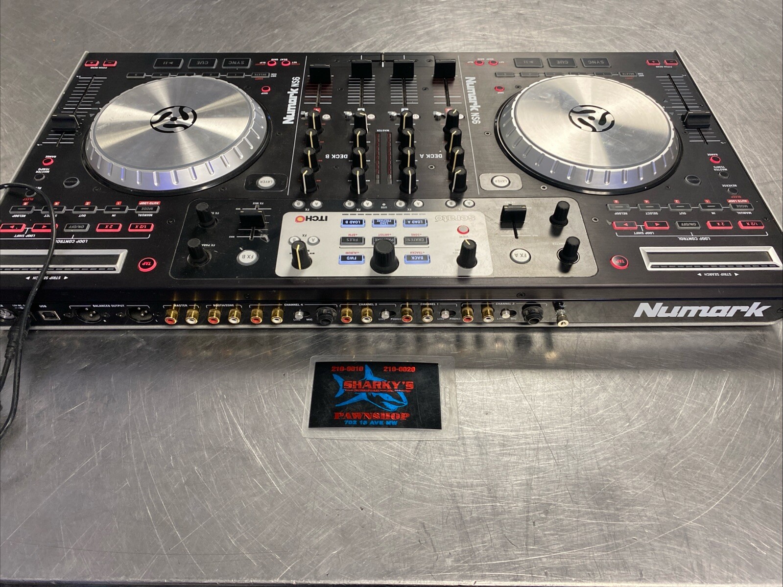 Numark NS6 4 Channel DJ Controller Untested