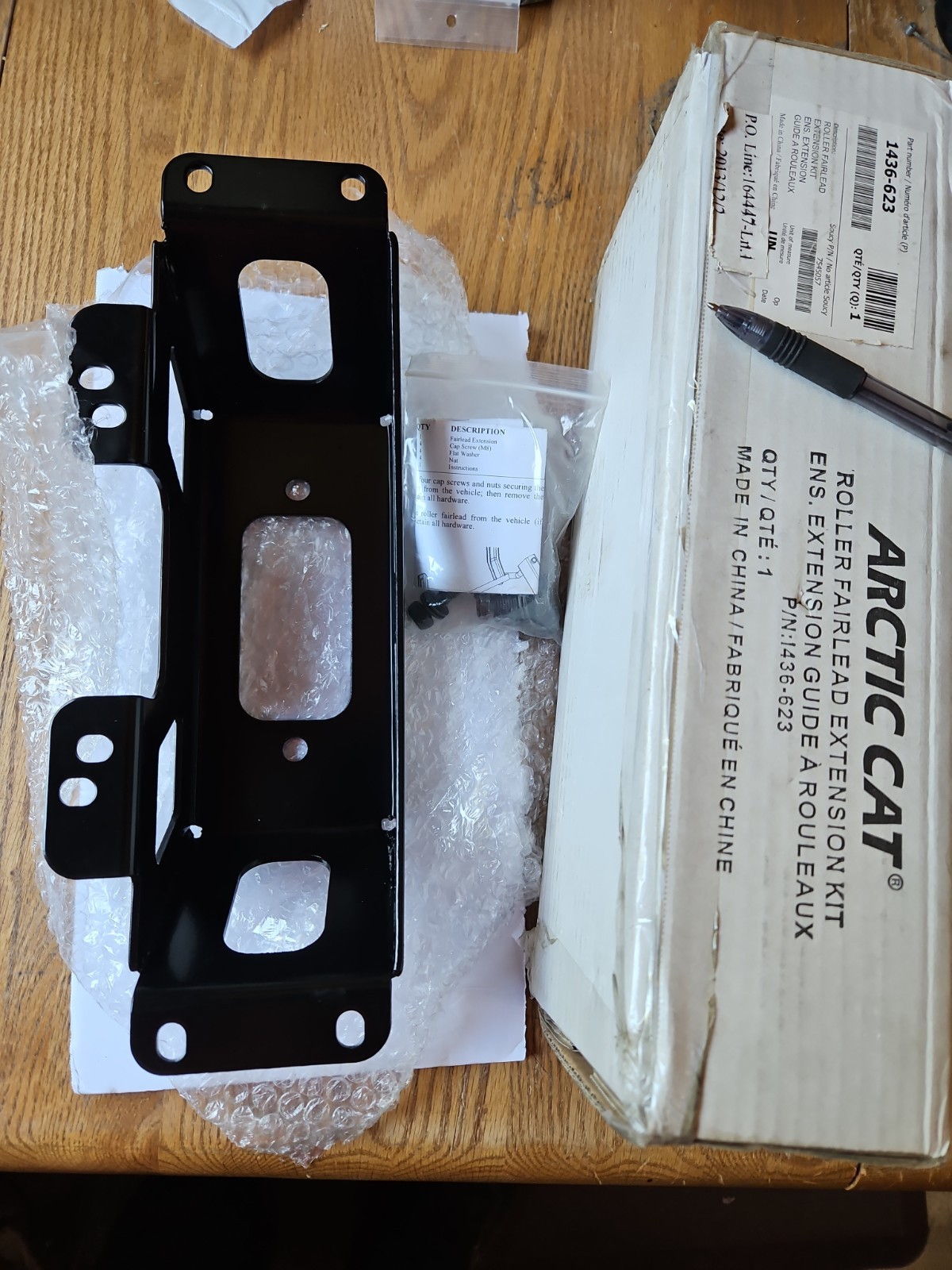 Genuine Arctic Cat Winch Roller Fairlead Extension Head  1436-623 NOS OEM R2S3