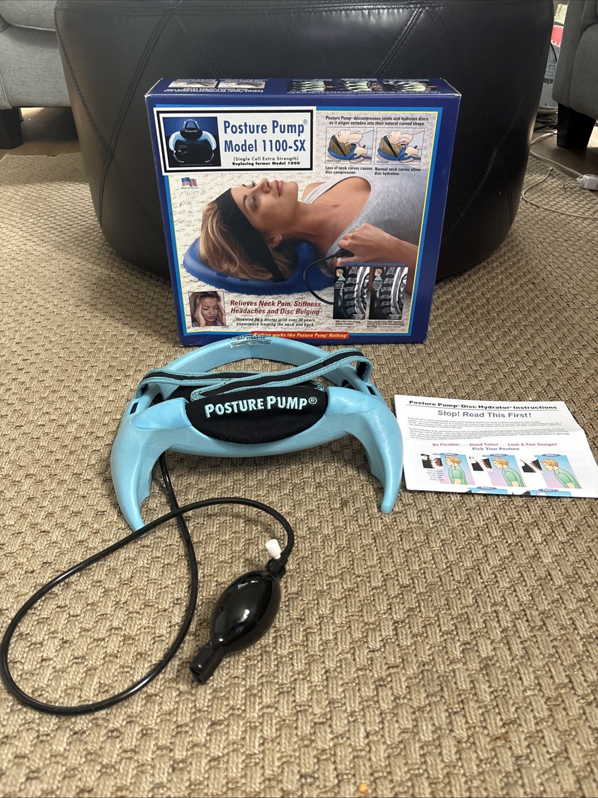 Neck Pump By Posture Pump 1100-SX Relieves Neck Pain Stiffness Headache USED