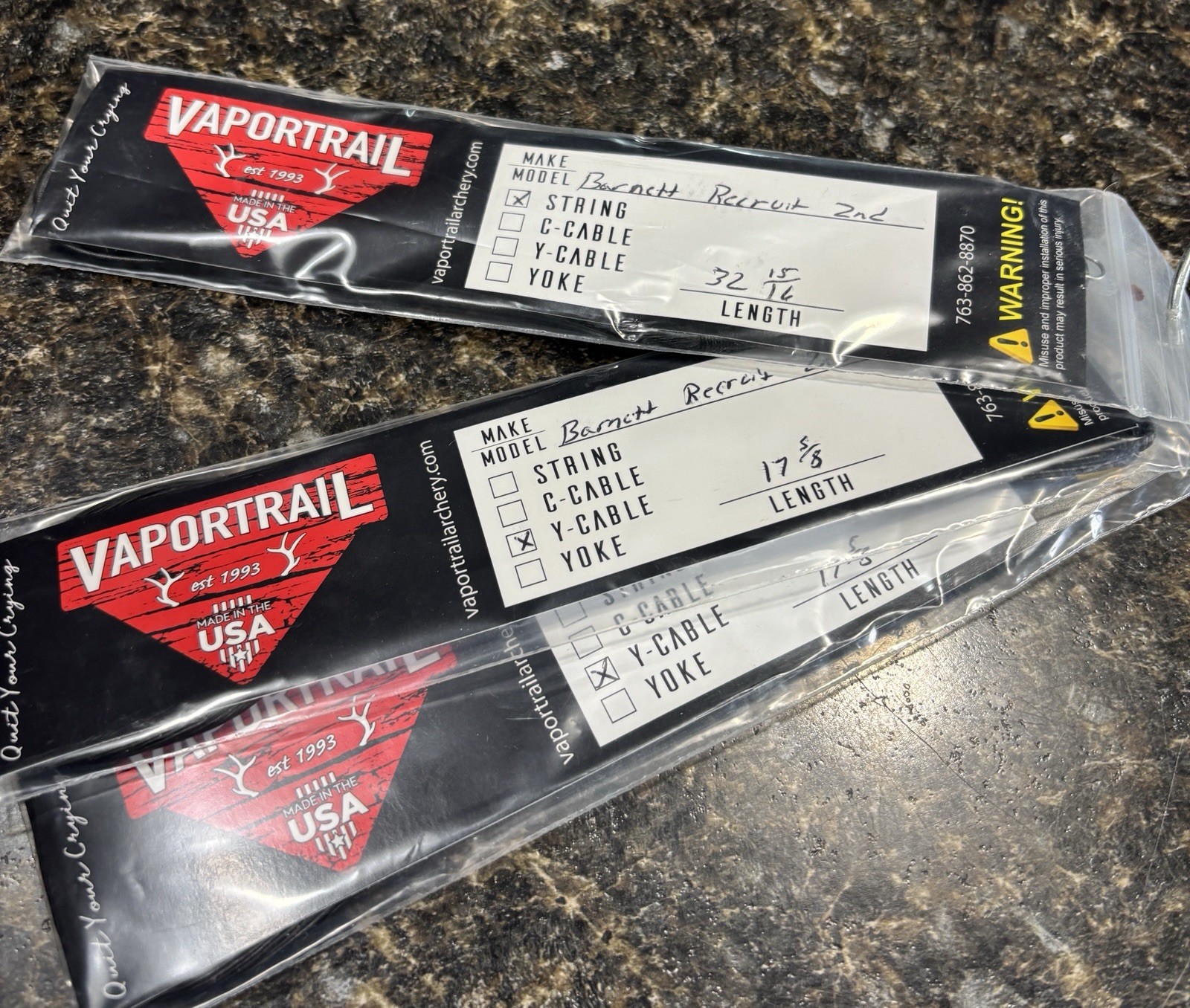 NEW VAPORTRAIL BARNETT RECRUIT CROSSBOW  STRING SET FOR ARCHERY