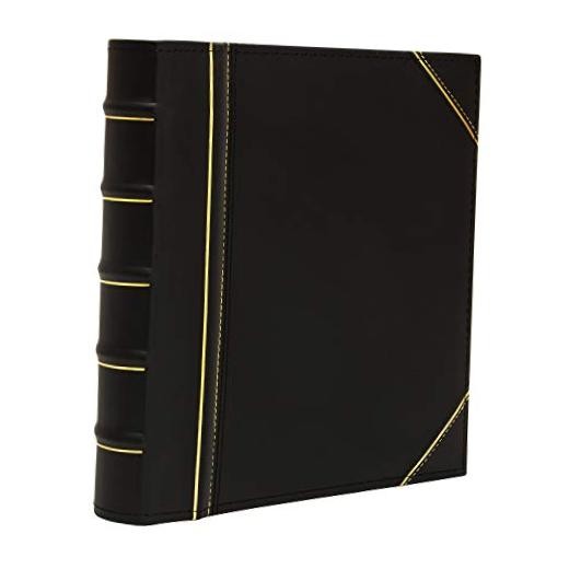 Executive Binder, English Leather, Hand Stitching and Ribbed Spine, 1" inch