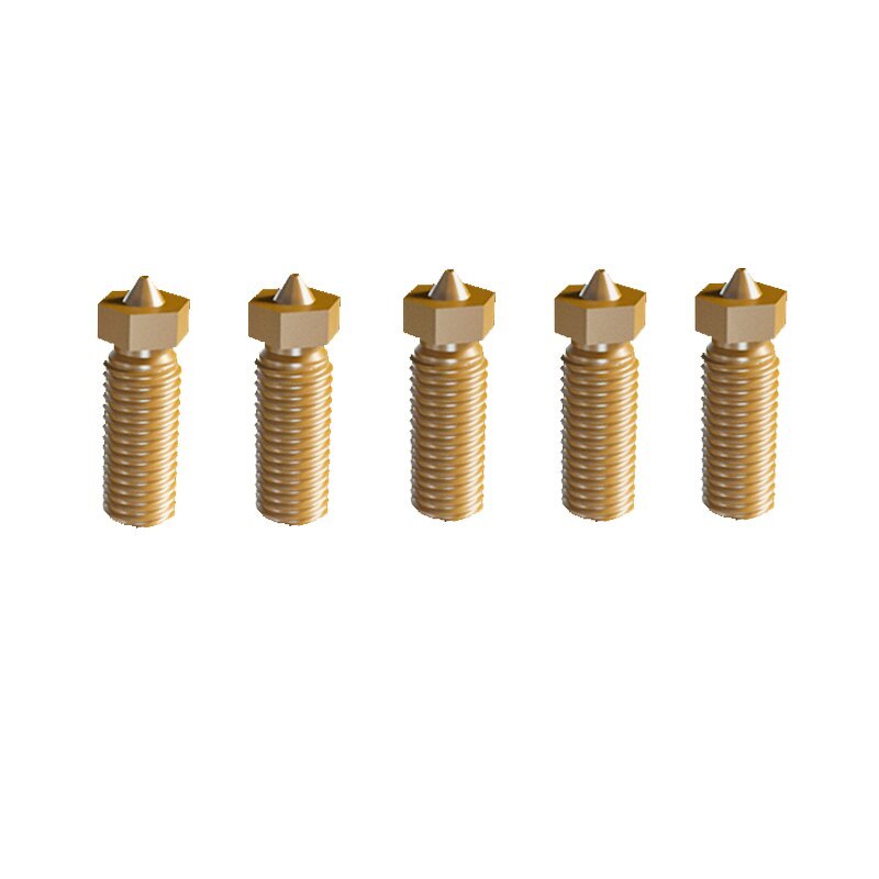5PCS FLSUN V400 3D Printer Extruder Hotend Nozzle 0.4mm/0.5mm/0.8mm Brass Head