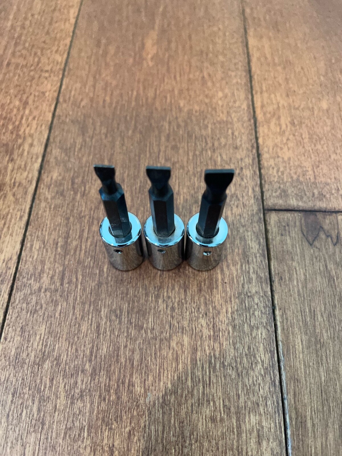 3 pcs set,ARMSTRONG 3/8"socket,#2,#3,#4,flat slotted tip,Screwdriver phillips